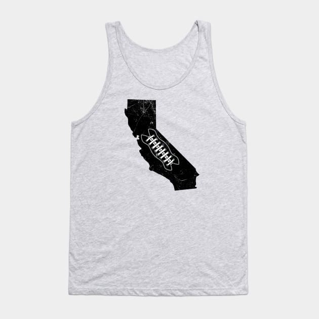 California Football, Retro - Silver Tank Top by KFig21